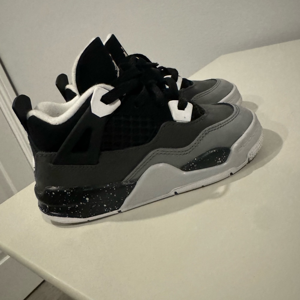 Kids Black and Gray Sneakers